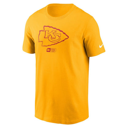 Kansas City Chiefs Faded Essential T-Shirt  - Gold | Nike online
