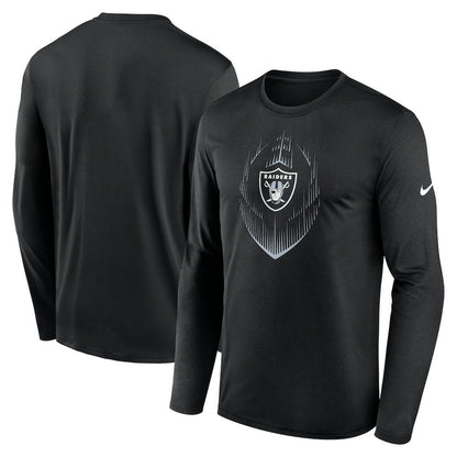 Las Vegas Raiders Icon Legend Performance Long Sleeve T-Shirt - Black | Nike outlet