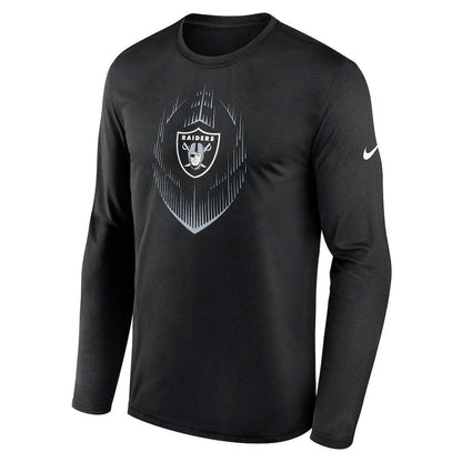 Las Vegas Raiders Icon Legend Performance Long Sleeve T-Shirt - Black | Nike outlet