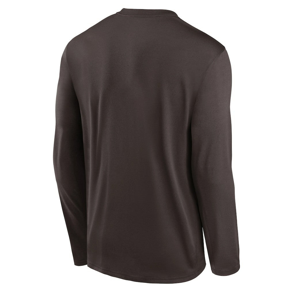 Cleveland Browns Icon Legend Performance Long Sleeve T-Shirt - Brown | Nike on sale