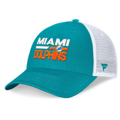 Miami Dolphins Upper Trucker Adjustable Hat - Aqua/White outlet