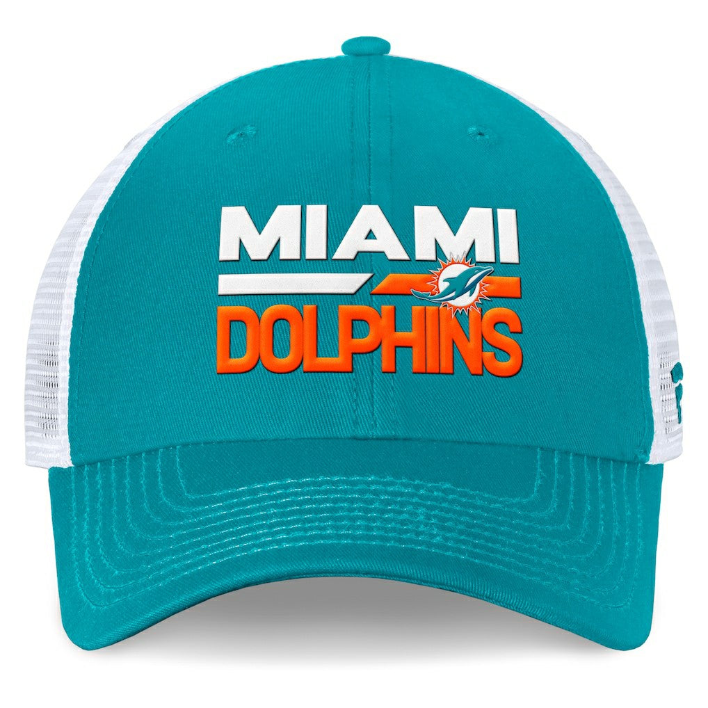 Miami Dolphins Upper Trucker Adjustable Hat - Aqua/White outlet
