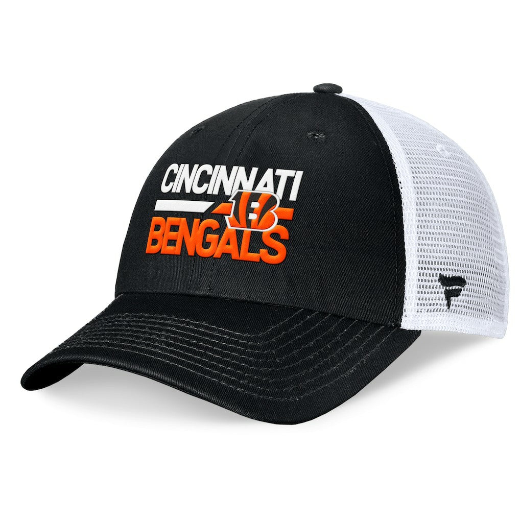 Cincinnati Bengals Upper Trucker Adjustable Hat - Black/White on sale