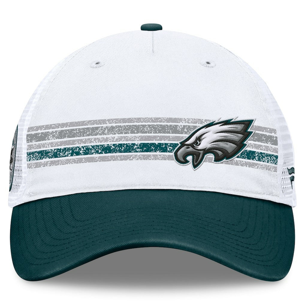 Philadelphia Eagles Flawless Stripe Adjustable Hat - White/Midnight Green outlet