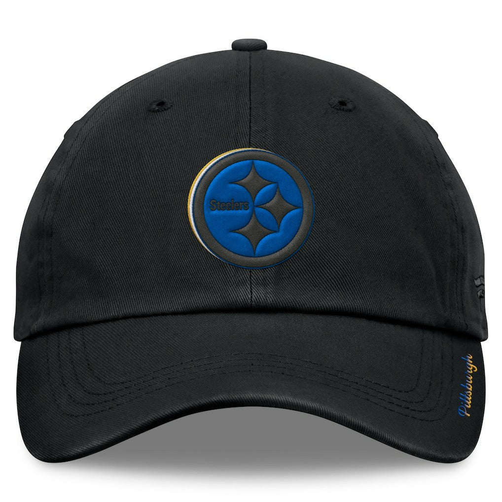 Pittsburgh Steelers Women's Eclipse Adjustable Hat - Black discount