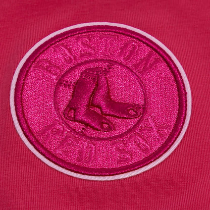 Boston Red Sox Pro Standard Women's Triple Pink Boxy Cropped T-Shirt - Pink