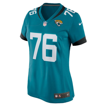 Ezra Cleveland Jacksonville Jaguars Women's Game Jersey - Teal | Nike for sale