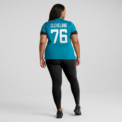 Ezra Cleveland Jacksonville Jaguars Women's Game Jersey - Teal | Nike for sale