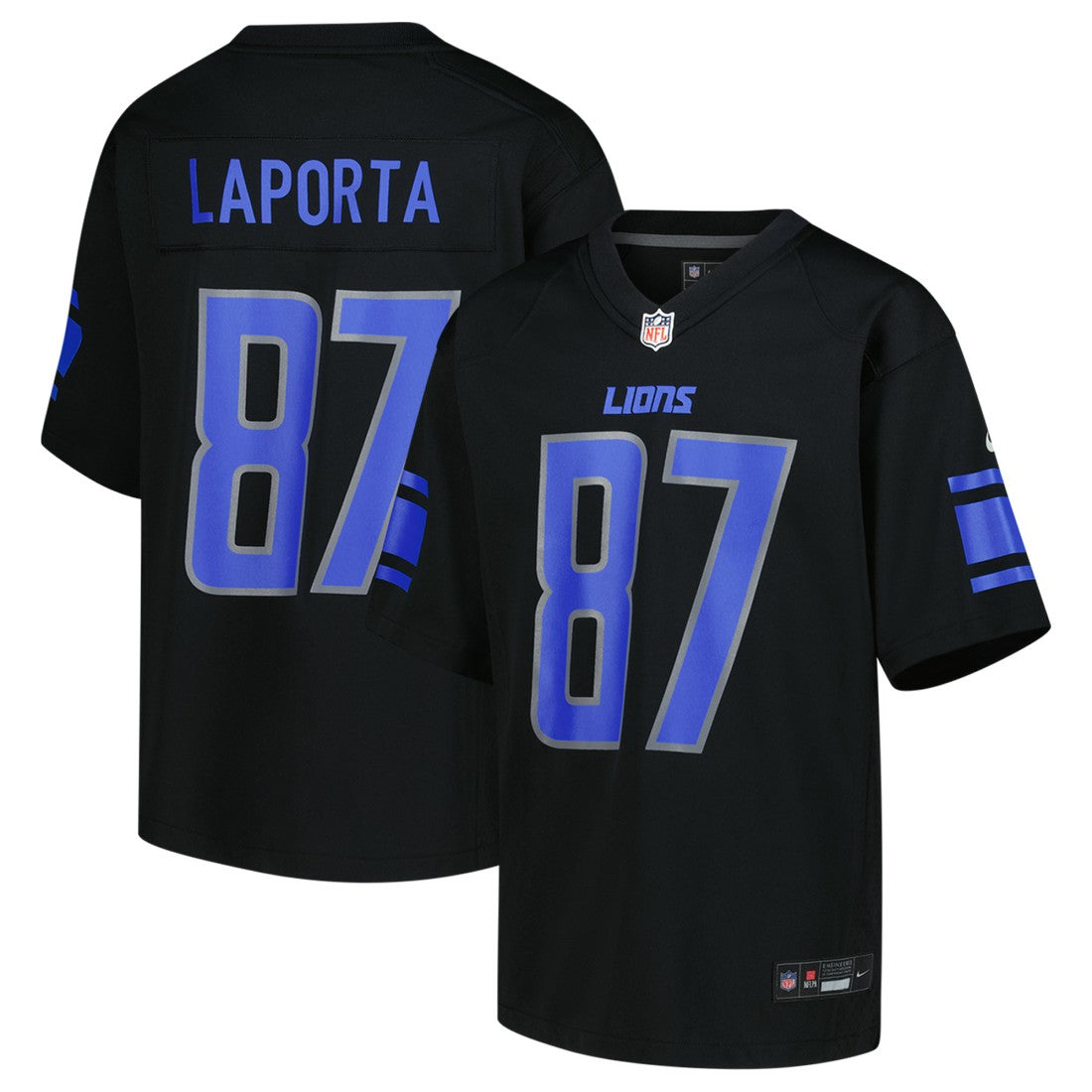 Sam LaPorta Detroit Lions Youth Game Jersey - Black | Nike sale