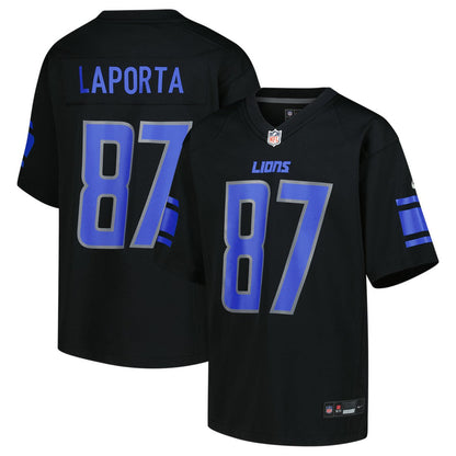 Sam LaPorta Detroit Lions Youth Game Jersey - Black | Nike sale