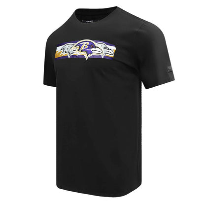 Baltimore Ravens Pro Standard Retro Striper T-Shirt - Black discount