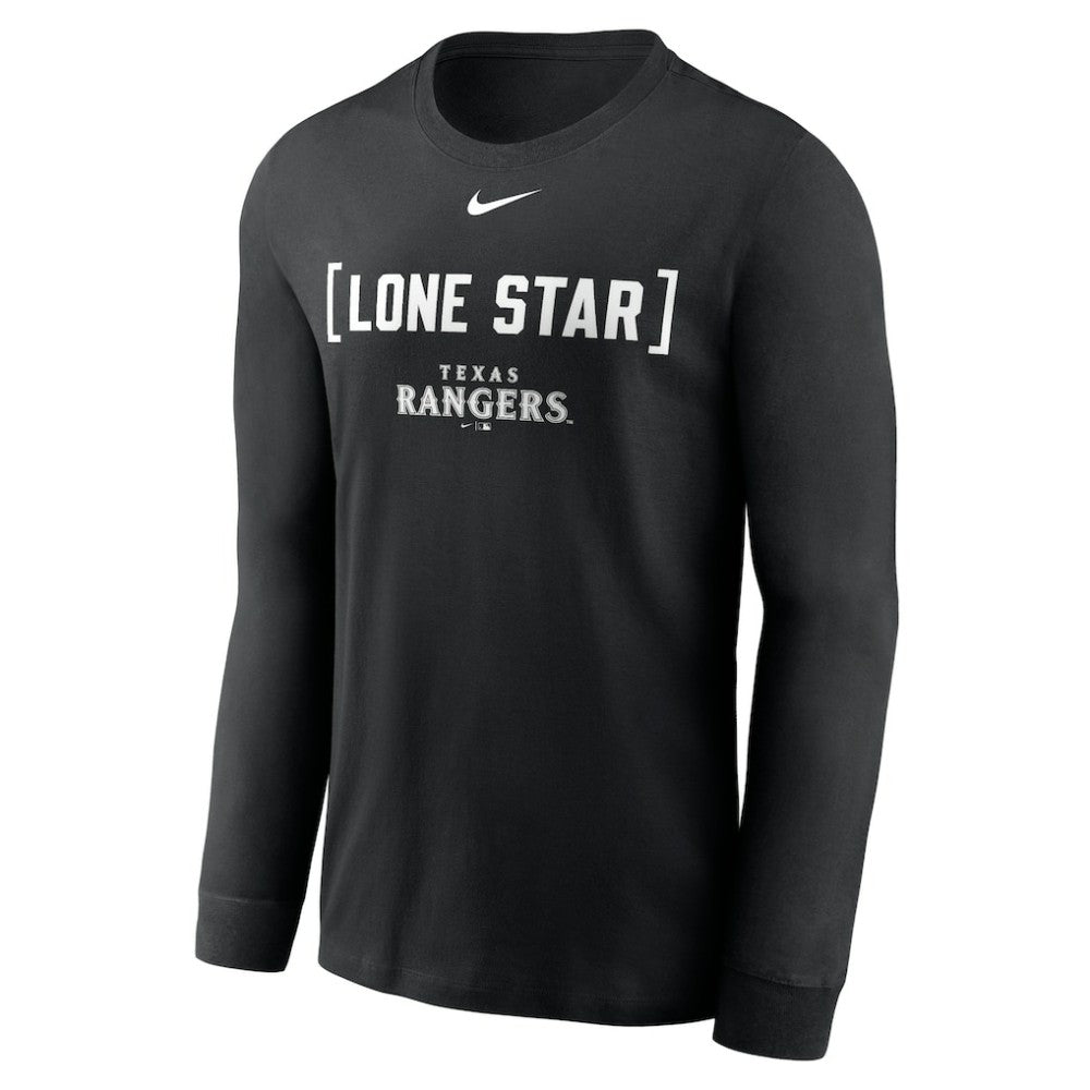 Texas Rangers Local Nickname Long Sleeve T-Shirt - Black | Nike
