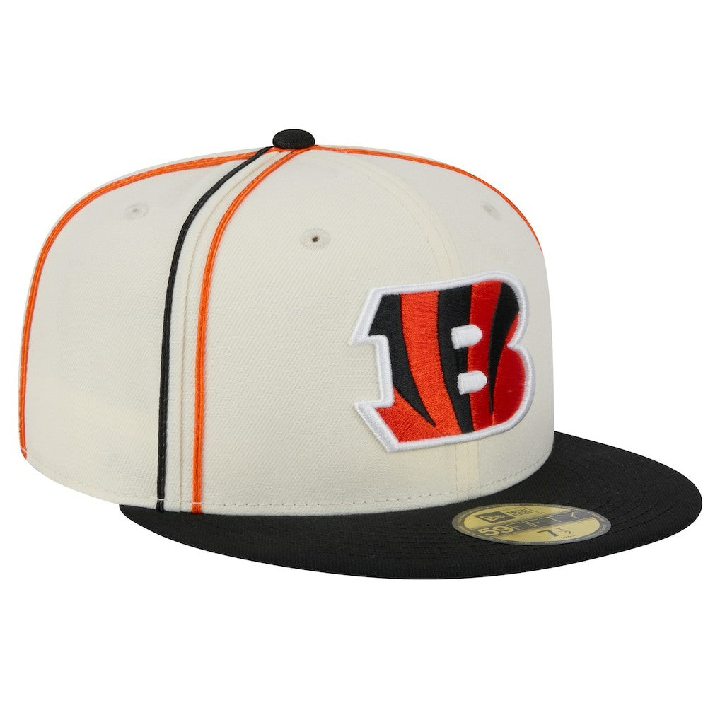 Cincinnati Bengals New Era Soutache 59FIFTY Fitted Hat - Cream outlet