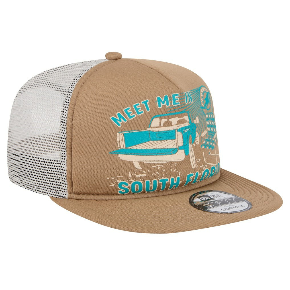 Miami Dolphins New Era Meet Me 9FIFTY Snapback Hat - Tan on sale