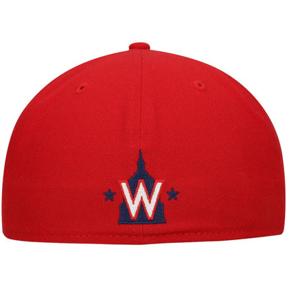 Washington Nationals Shadow Logo 59FIFTY Fitted Hat - Red | New Era
