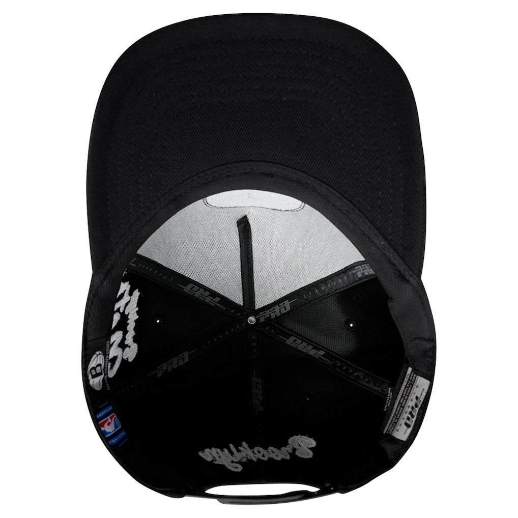 Brooklyn Nets Pro Standard Paint the City Pinch Front Snapback Hat - Black outlet