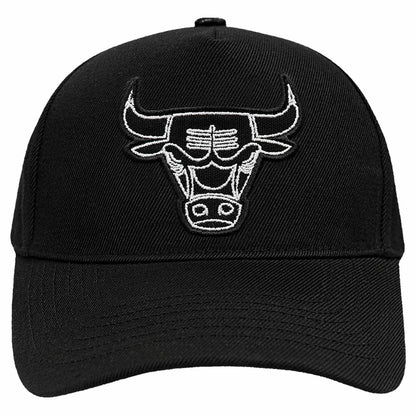 Chicago Bulls Pro Standard Paint the City Pinch Front Snapback Hat - Black cheap