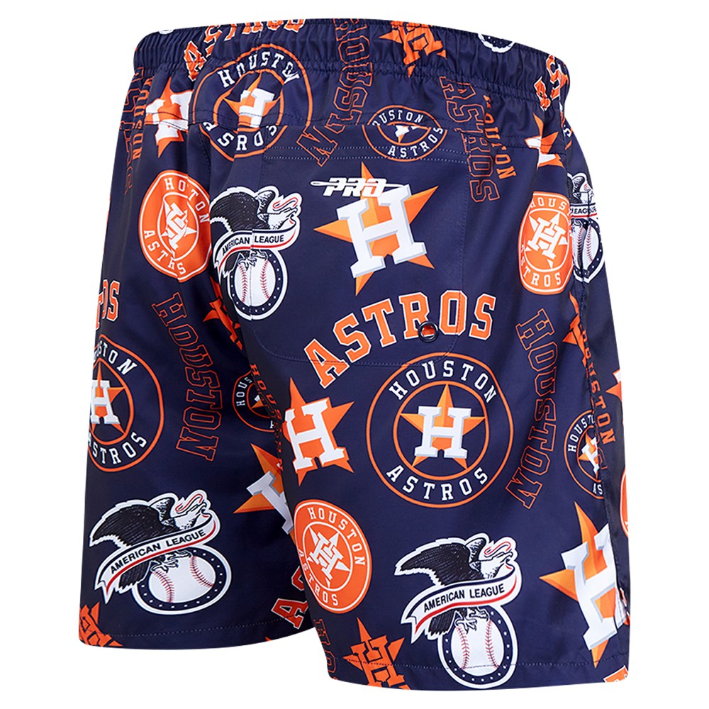Houston Astros Pro Standard Toss Logo Woven Shorts - Navy