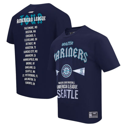 Seattle Mariners Pro Standard Oversized City Tour T-Shirt - Navy