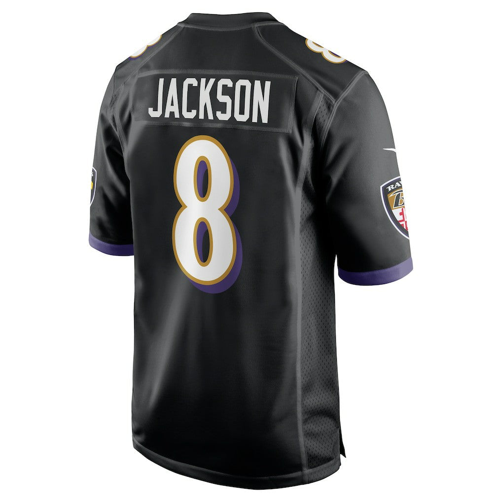Lamar Jackson Baltimore Ravens Alternate Game Jersey - Black | Nike online