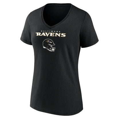 Roquan Smith Baltimore Ravens Women's Team Wordmark Player Name & Number V-Neck T-Shirt - Black online