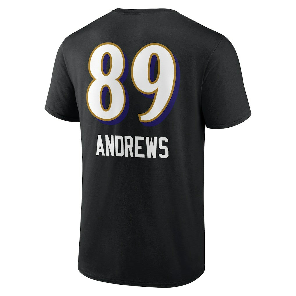 Mark Andrews Baltimore Ravens Team Wordmark Player Name & Number T-Shirt - Black cheap