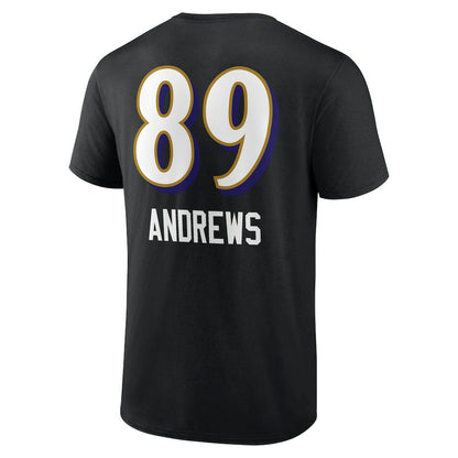 Mark Andrews Baltimore Ravens Team Wordmark Player Name & Number T-Shirt - Black cheap
