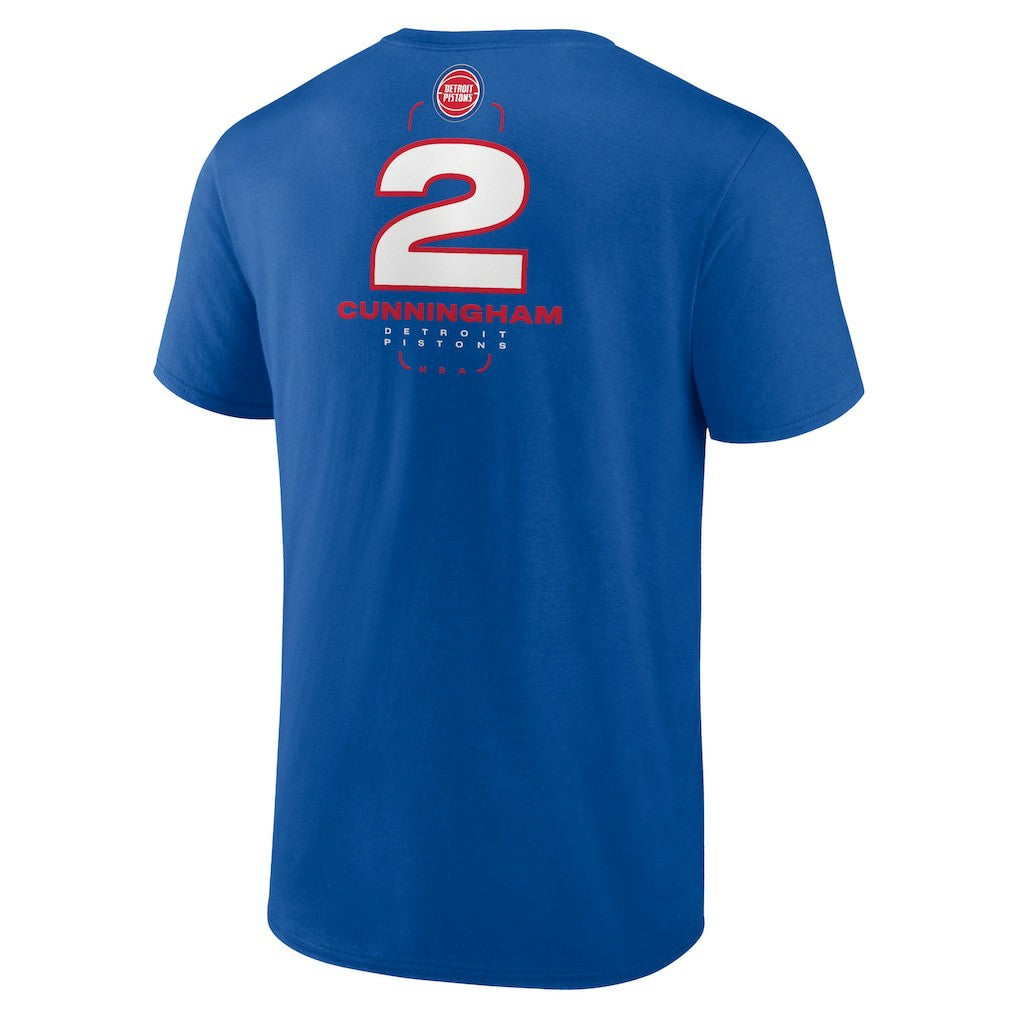 Cade Cunningham Detroit Pistons Behind The Back Name & Number T-Shirt sale - Blue on sale