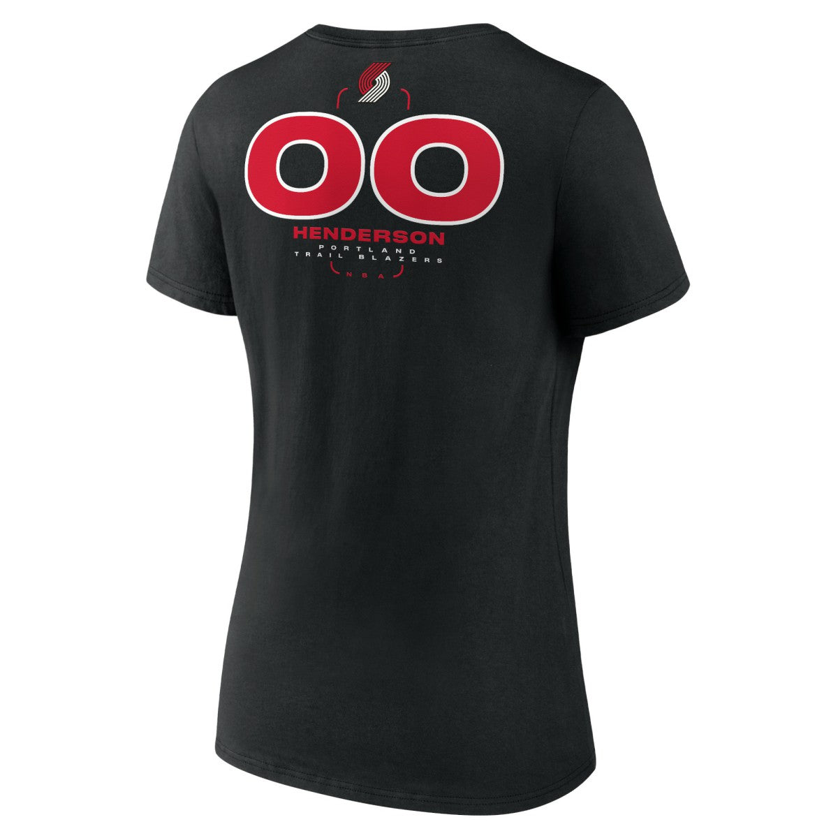 Scoot Henderson Portland Trail Blazers Women's Behind The Back Name & Number V-Neck T-Shirt - Black shop
