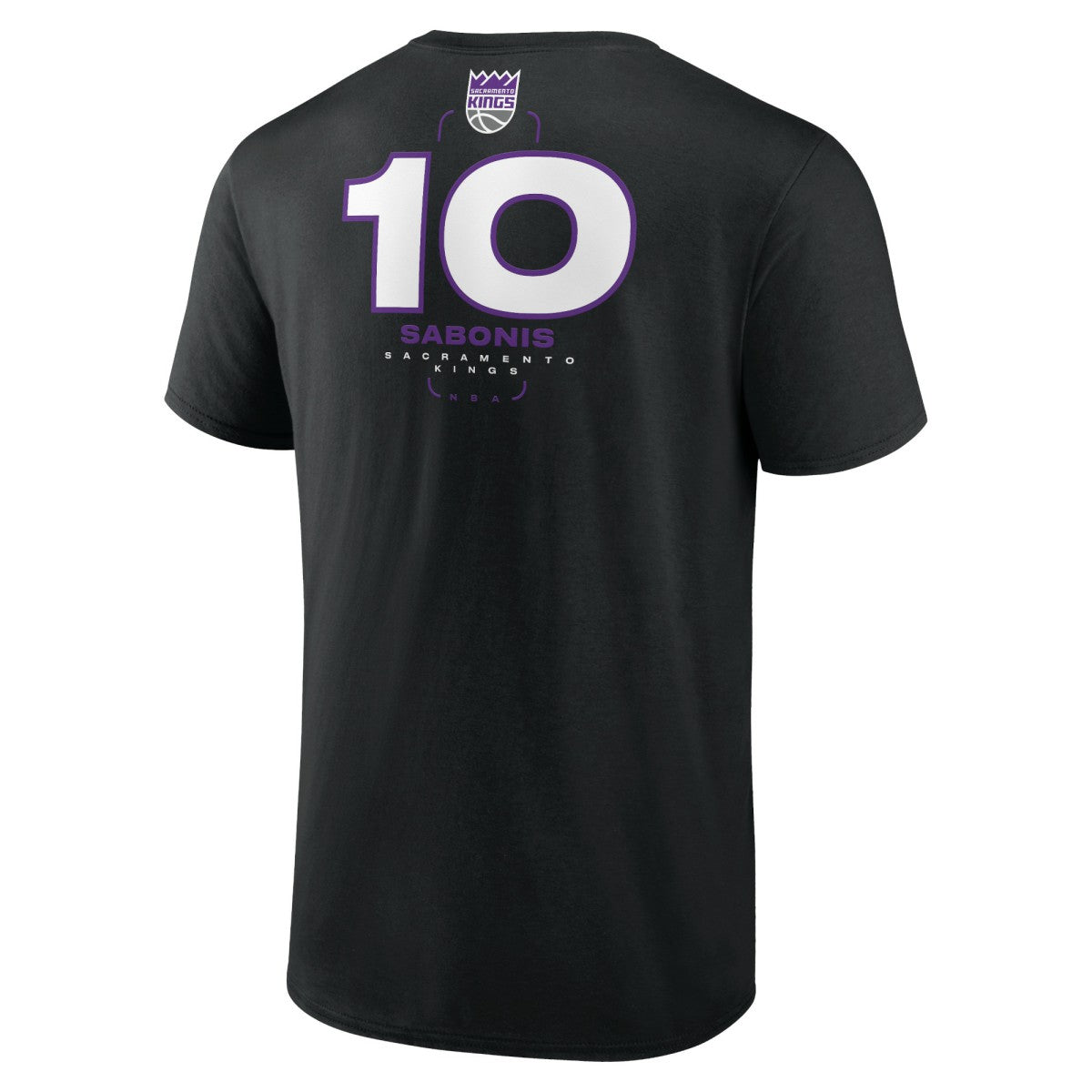 Domantas Sabonis Sacramento Kings Behind The Back Name & Number T-Shirt - Black online