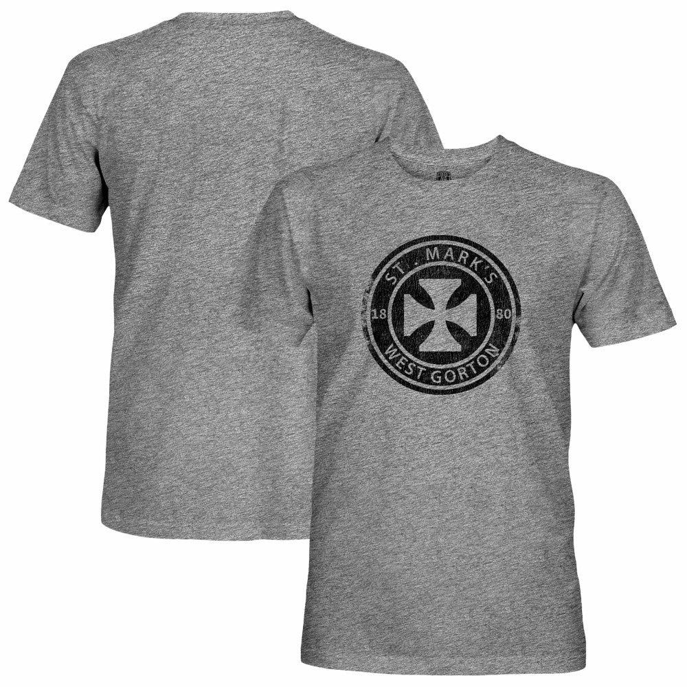 Manchester City 1863FC Retro St. Marks T-Shirt - Heather Gray shop