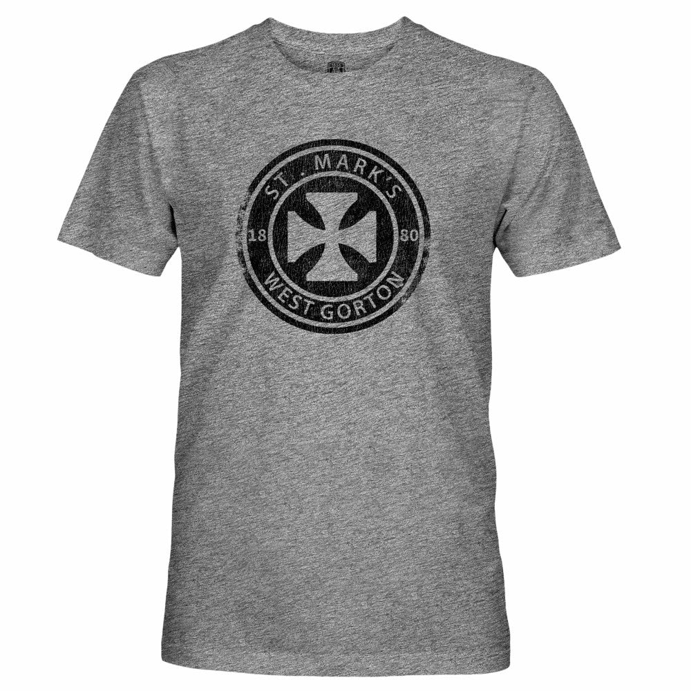 Manchester City 1863FC Retro St. Marks T-Shirt - Heather Gray shop