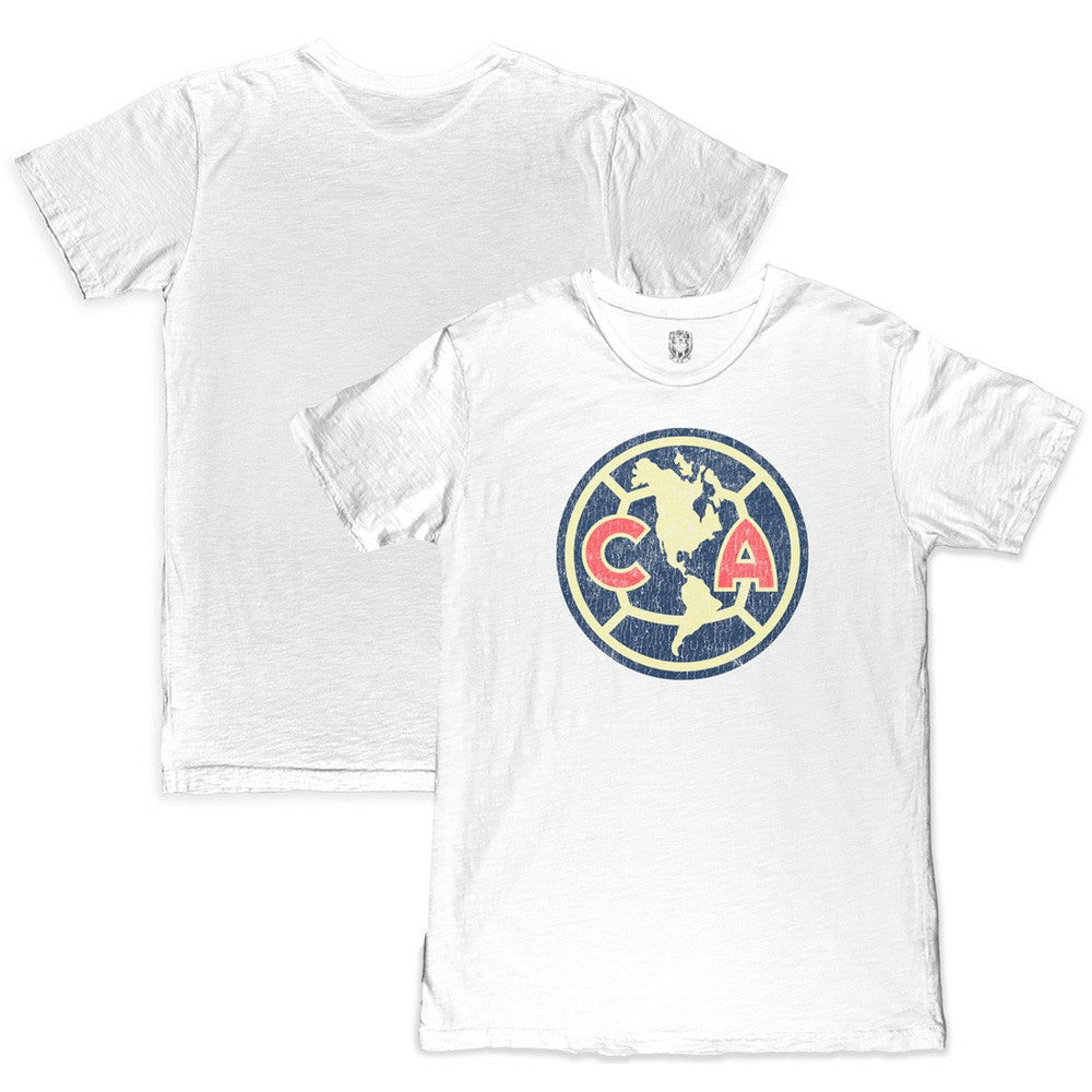Club America 1863FC Color Crest Slub T-Shirt - White sale