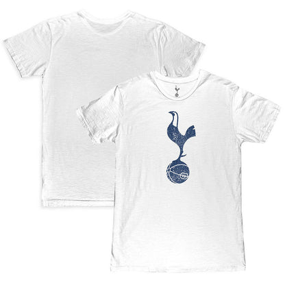 Tottenham Hotspur 1863FC Mono Crest Slub T-Shirt - White for sale
