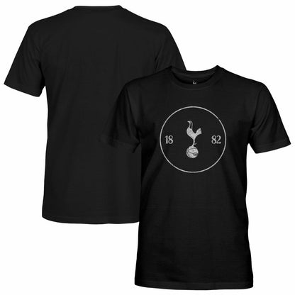 Tottenham Hotspur 1863FC Mono Crest Slub T-Shirt - Black on sale
