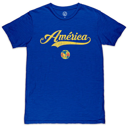 Club America 1863FC Script Slub T-Shirt - Royal shop
