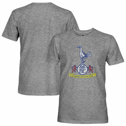 Tottenham Hotspur 1863FC Retro Crest Twisted Tri-Blend Slub T-Shirt - Heather Gray cheap