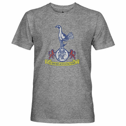 Tottenham Hotspur 1863FC Retro Crest Twisted Tri-Blend Slub T-Shirt - Heather Gray cheap