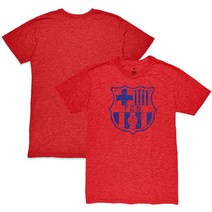 Barcelona 1863FC Mono Crest Twisted Tri-Blend Slub T-Shirt - Red on sale
