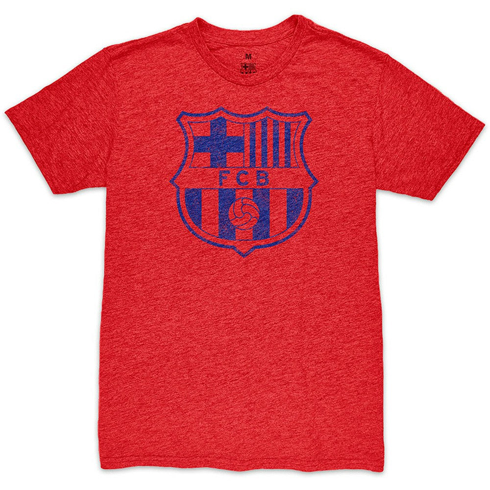 Barcelona 1863FC Mono Crest Twisted Tri-Blend Slub T-Shirt - Red on sale
