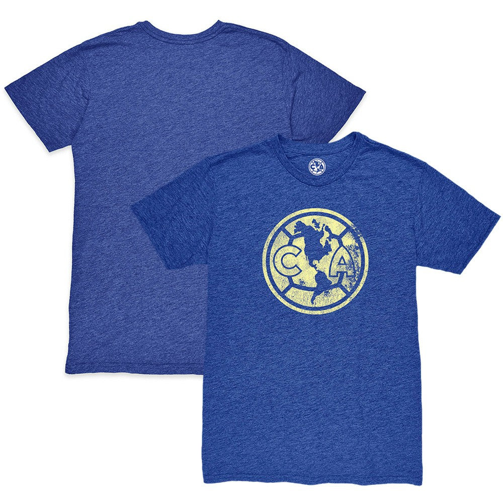 Club America 1863FC Mono Crest Twisted Tri-Blend Slub T-Shirt - Heather Royal outlet
