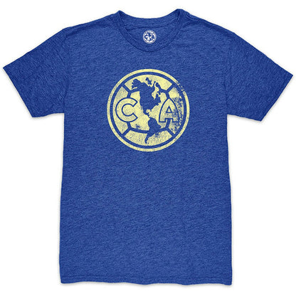Club America 1863FC Mono Crest Twisted Tri-Blend Slub T-Shirt - Heather Royal outlet