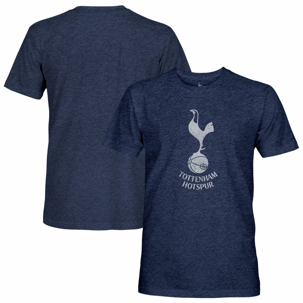 Tottenham Hotspur 1863FC Mono Crest Twisted Tri-Blend Slub T-Shirt - Heather Navy outlet