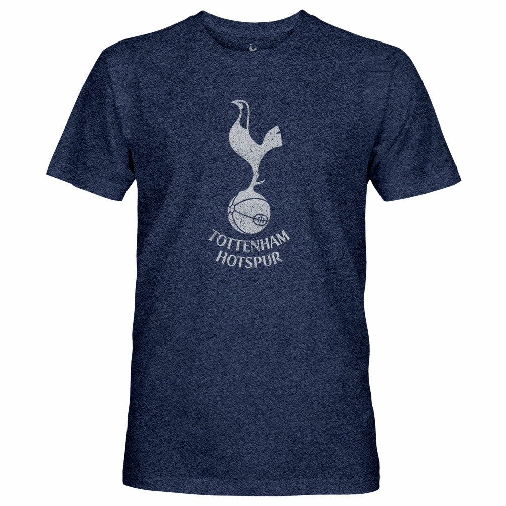 Tottenham Hotspur 1863FC Mono Crest Twisted Tri-Blend Slub T-Shirt - Heather Navy outlet