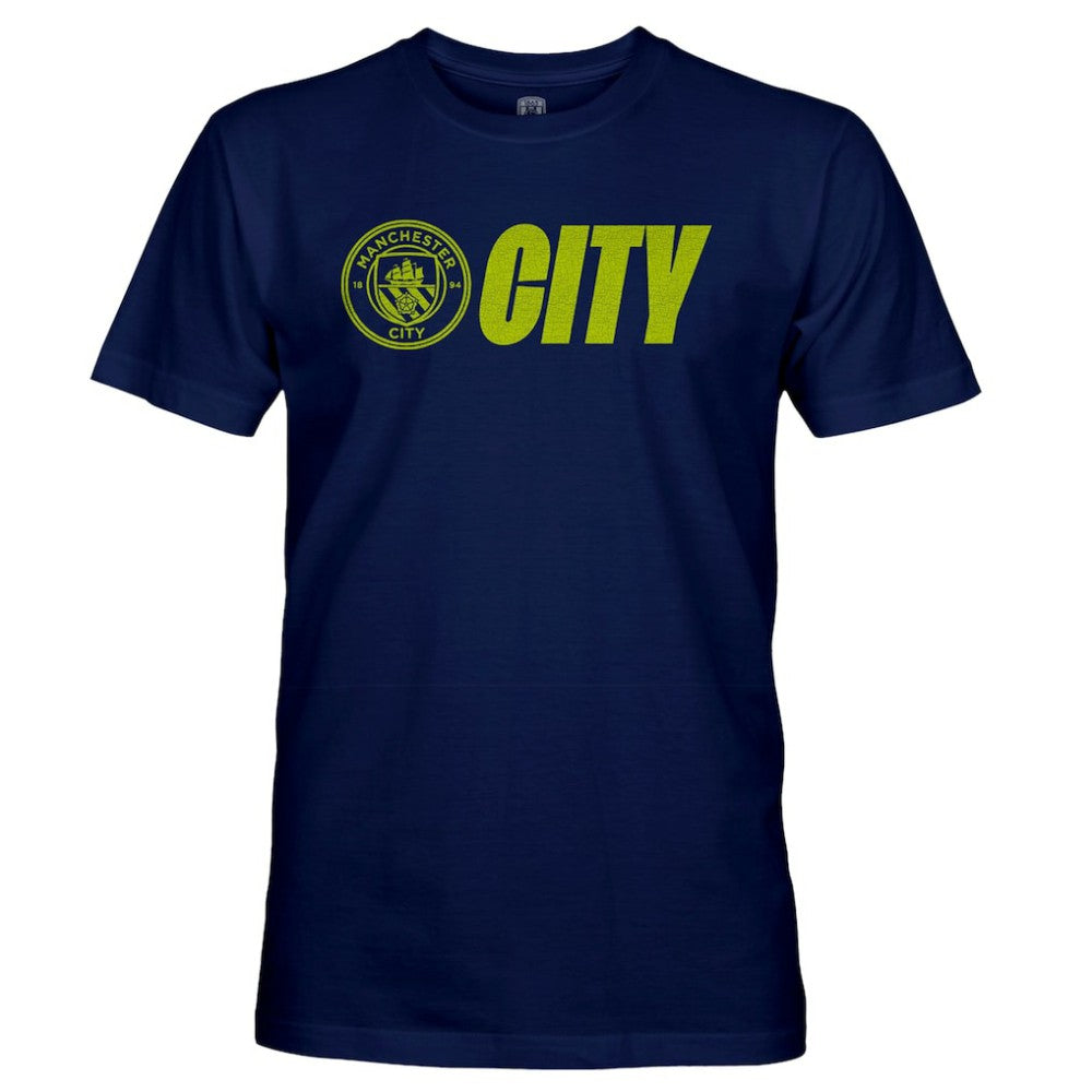 Manchester City 1863FC Lockup Slub T-Shirt - Navy on sale