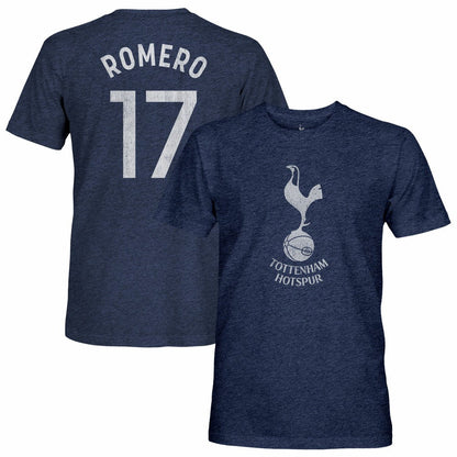 Cristian Romero Tottenham Hotspur 1863FC Player Name & Number Twisted Tri-Blend Slub T-Shirt - Heather Navy online