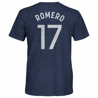 Cristian Romero Tottenham Hotspur 1863FC Player Name & Number Twisted Tri-Blend Slub T-Shirt - Heather Navy online