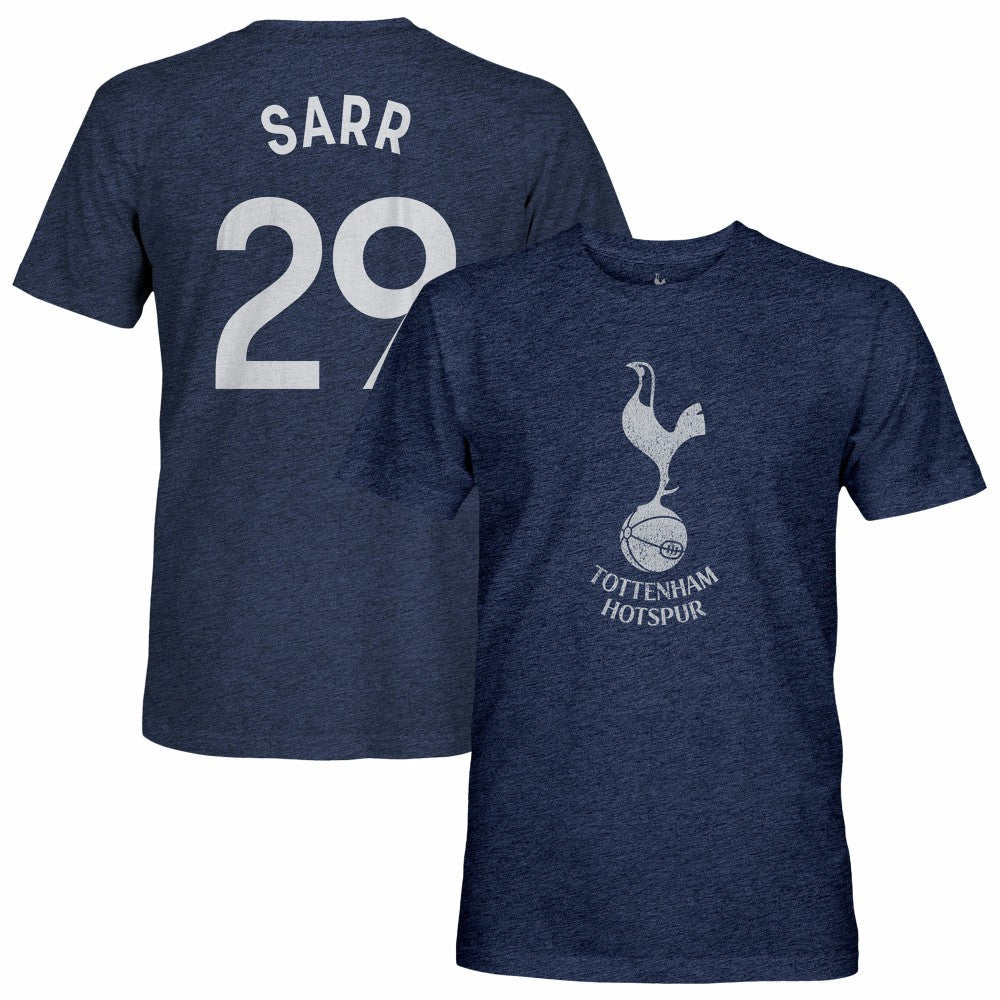 Pape Matar Sarr Tottenham Hotspur 1863FC Player Name & Number Twisted Tri-Blend Slub T-Shirt - Heather Navy outlet
