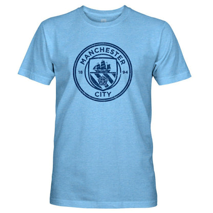 Kevin De Bruyne Manchester City 1863FC Player Name & Number Twisted Tri-Blend Slub T-Shirt - Sky Blue for sale