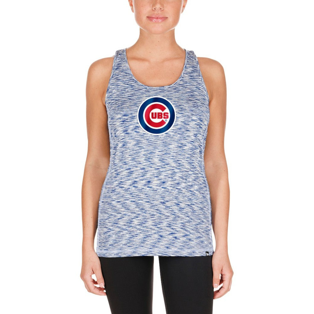 Chicago Cubs Women's Space Dye Keyhole Back Tank Top - Royal | New Era